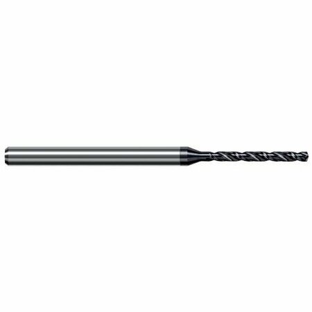 HARVEY TOOL 0.0550 in. 1.4 mm Drill dia. x 0.5400 in. Carbide HP Drill for Hardened Steels, 2 Flutes HGD0550-C6